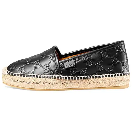 GUCCI Leather Espadrilles Women's