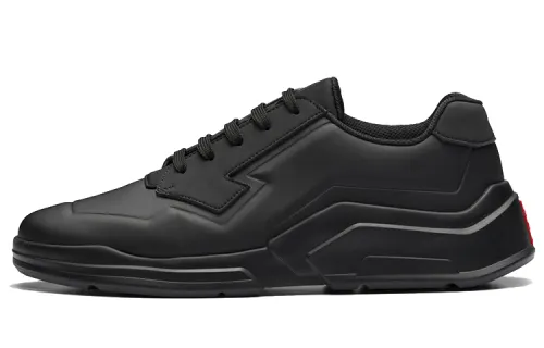 PRADA Polarius Lace Up Low top Sports Casual Shoes Men's Black