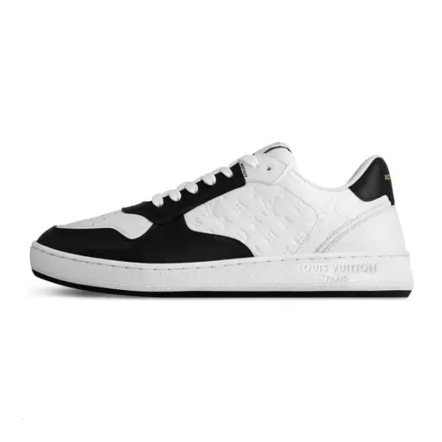LOUIS VUITTON Stadium Low top Skateboard Shoes Women's Black White