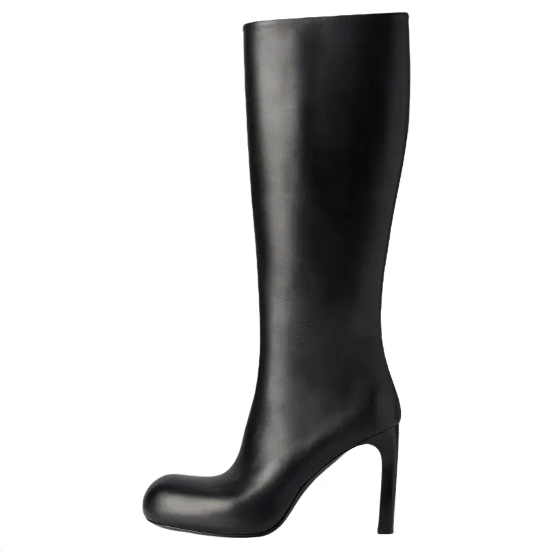 Balenciaga 80mm square-toe logo-plaque boots Women's