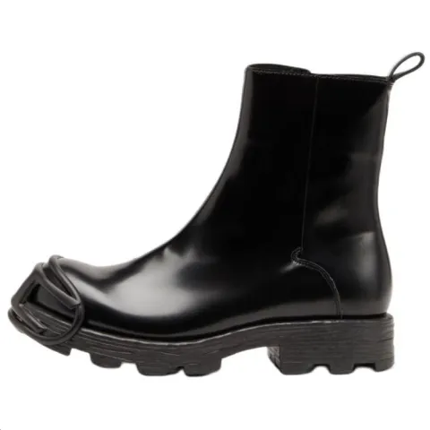 DIESEL D Hammer Round Toe Ankle Boots