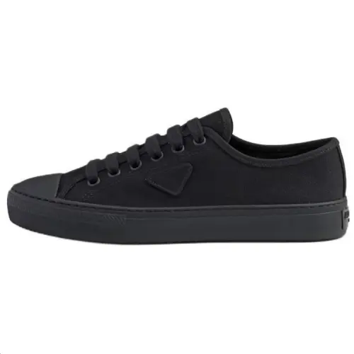 PRADA Hemp Low top Skateboard Shoes Men's Black
