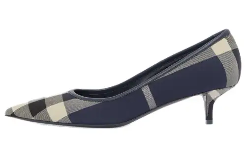 Burberry Slim Heel High Heels 4cm Women's Blue
