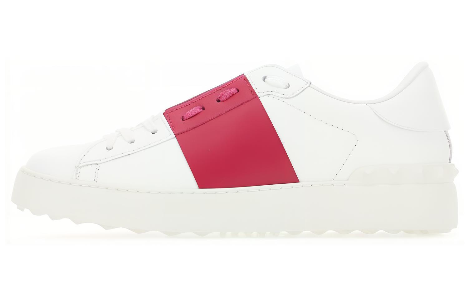 Женские кеды Valentino Valentino Open (бело-розовые)