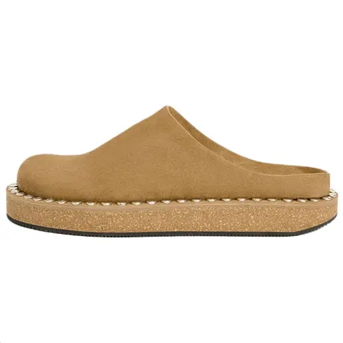 LOEWE Rubber Sole Cork Sole Closed Toe Slippers Men's Brown