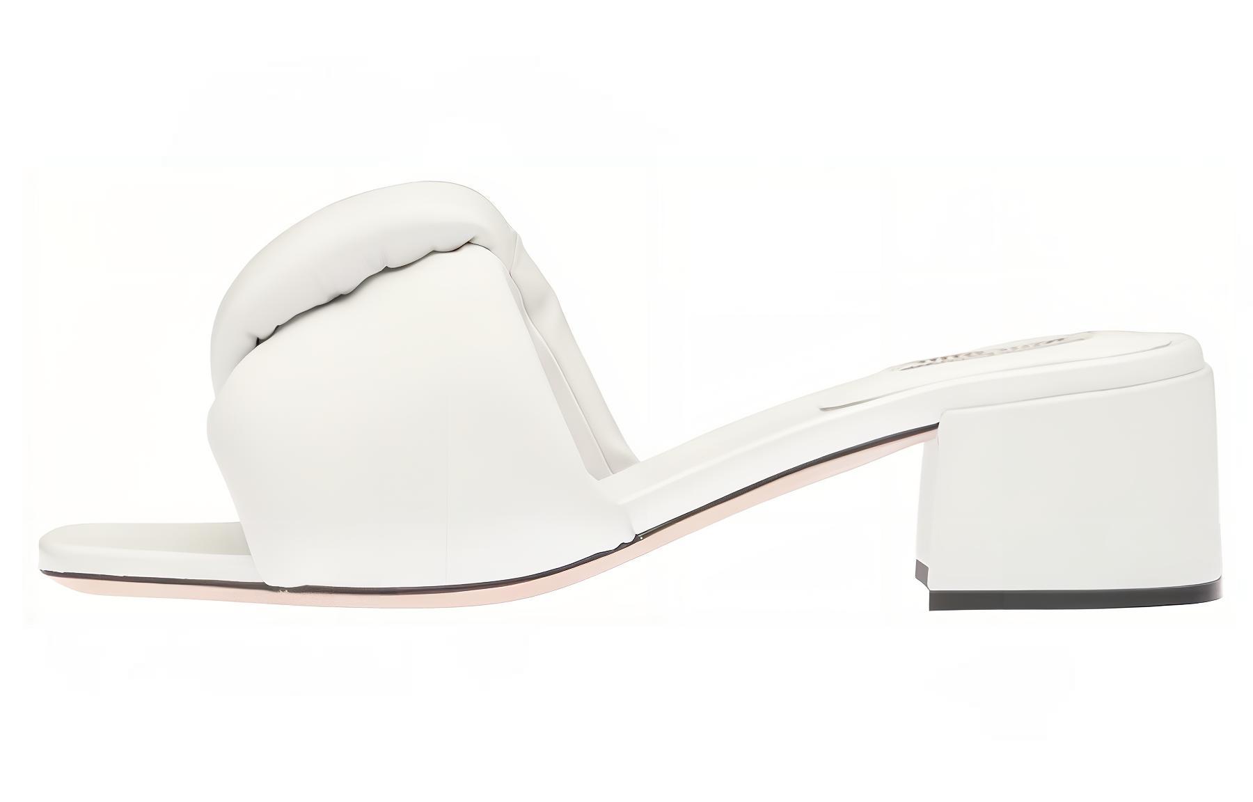 MIU MIU Slide Slippers 4.5cm Women's White