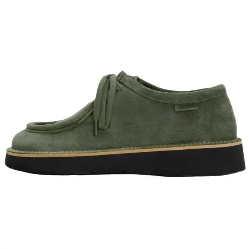LOEWE Faro Casual Shoes 3cm Men's Gray Green