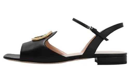 GUCCI Interlocking G-logo Leather Sandals