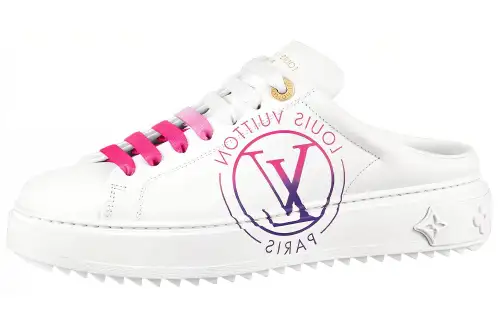 LOUIS VUITTON Time Out Odor Resistant Odor Resistant Closed Toe Slippers Women's White