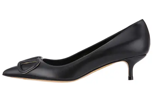 Valentino Vlogo Low Vamp High Heels Women's Black