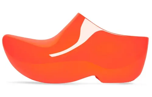 Balenciaga Technoclog Rubber Stylish Sandal Men's Orange