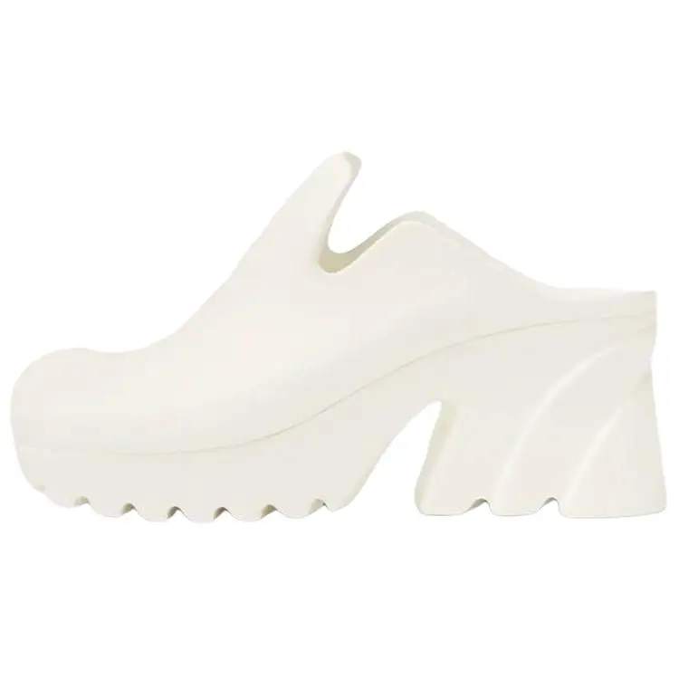Bottega Veneta Rubber Flash Mules Beige Women's