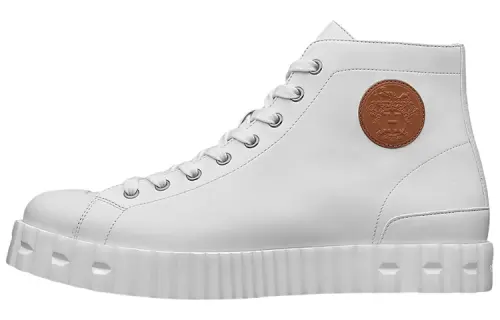 HERMES Climb High top Stylish Skateboarding Shoes Men's White