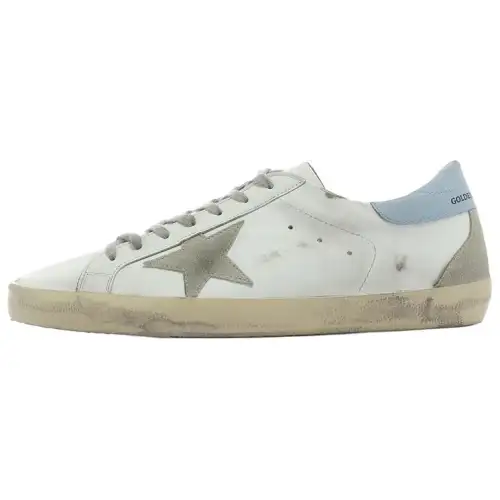 Golden Goose Super Star Classic Stylish Skateboarding Shoes Women's White Distressed