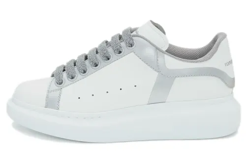 Alexander McQueen Oversized Sneakers 'White Silver' Women's