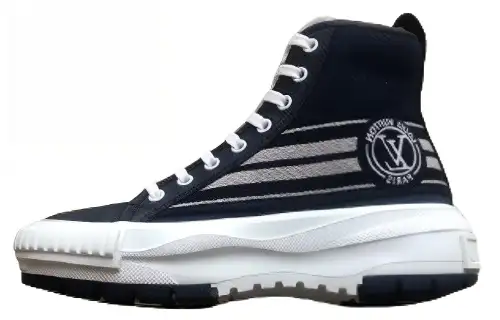 LOUIS VUITTON Squad High top Casual Shoes Women's Dark Blue
