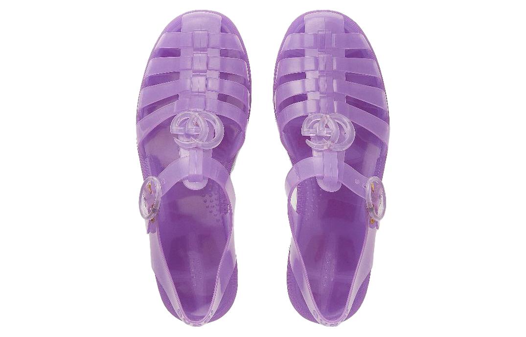 GUCCI GG Fisherman Sandal Light Purple Women's