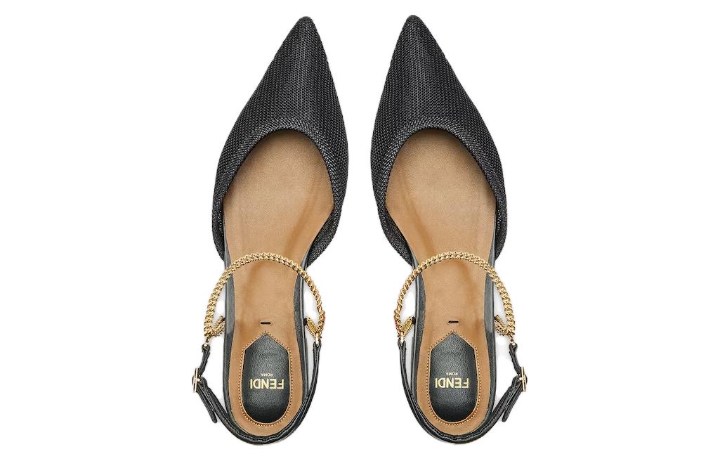 Сабо Fendi Colibrì Lite 10cm (черный) — фото 4