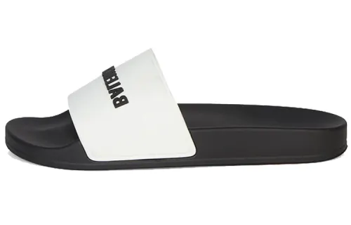 Balenciaga Pool Slides 'White Black'