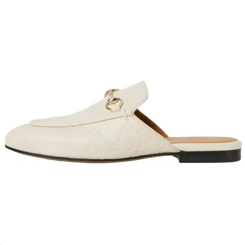 GUCCI Closed Toe Slippers Women's White