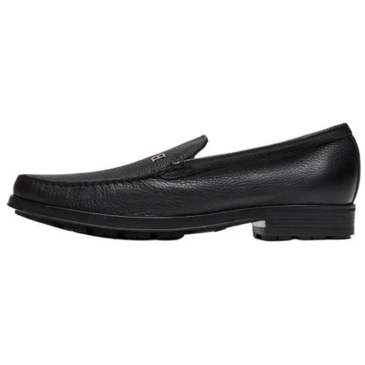 BALLY Cow Leather Loafers Men's Black