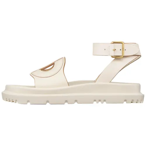 DIOR D Club One Strap Sandals Women's White