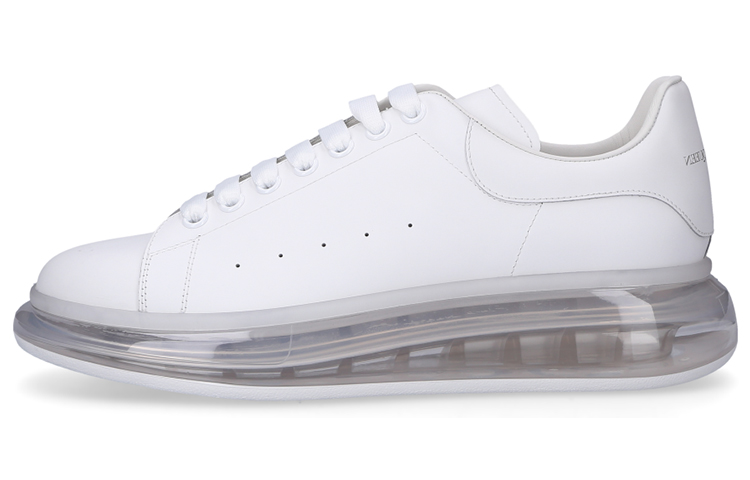 Alexander McQueen Alexander McQueen Oversized Sneaker cowhide air cushion transparent sole profile low top fashion sneakers men's white