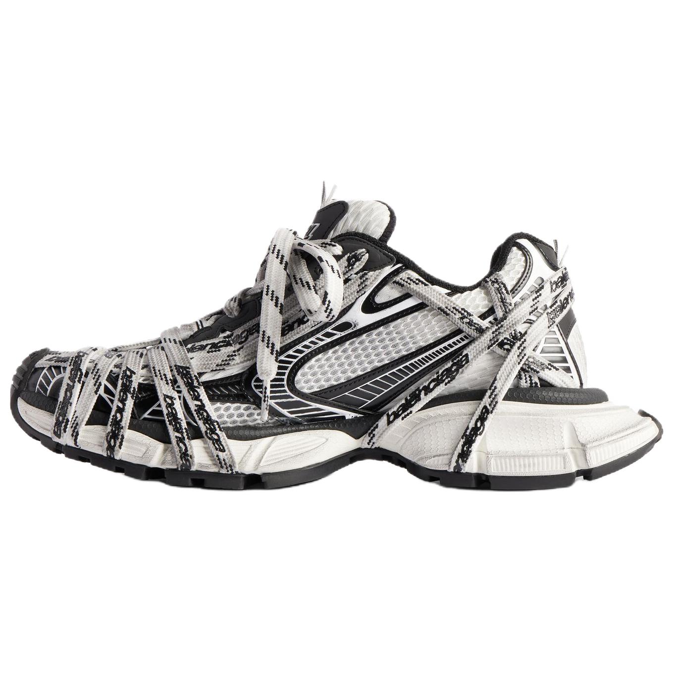 Balenciaga 3XL Low top Chunky Sneakers Men's Black White
