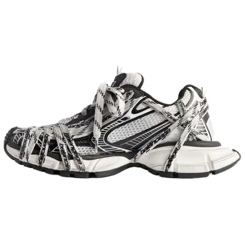 Balenciaga 3XL Low top Chunky Sneakers Men's Black White