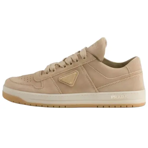 PRADA Downtown Low Top Sneakers Ecru Women's