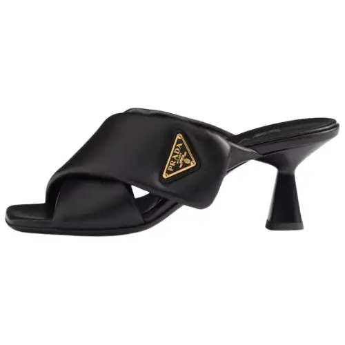 PRADA Slide Slippers 6.5cm Women's Black