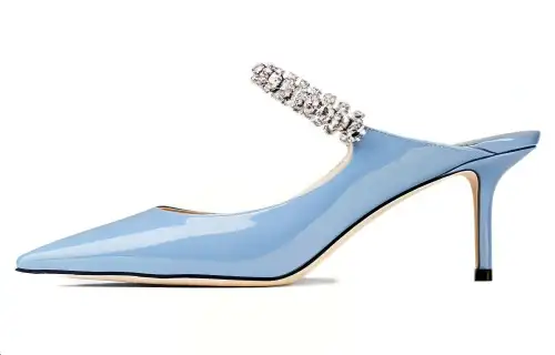 Jimmy Choo BING 65 comfortable and fashionable flip-flops for women, blue