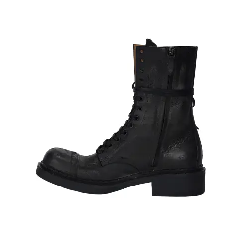 MIU MIU FW24 New Year Collection Leather Ankle Boots Women's Black