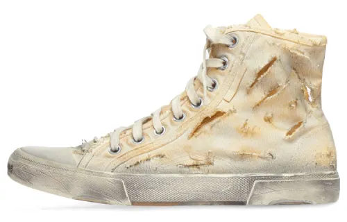Balenciaga Paris High 'Destroyed - White'