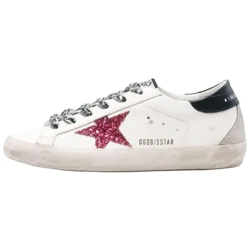 Golden Goose Super-Star White Pink Cheetah Women's
