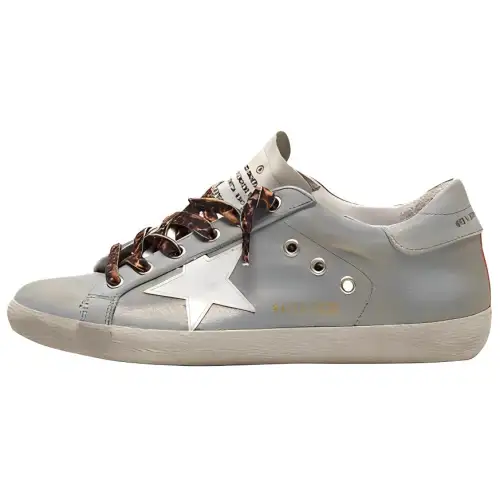 Golden Goose Super Star Low top Skateboard Shoes Women's Blue