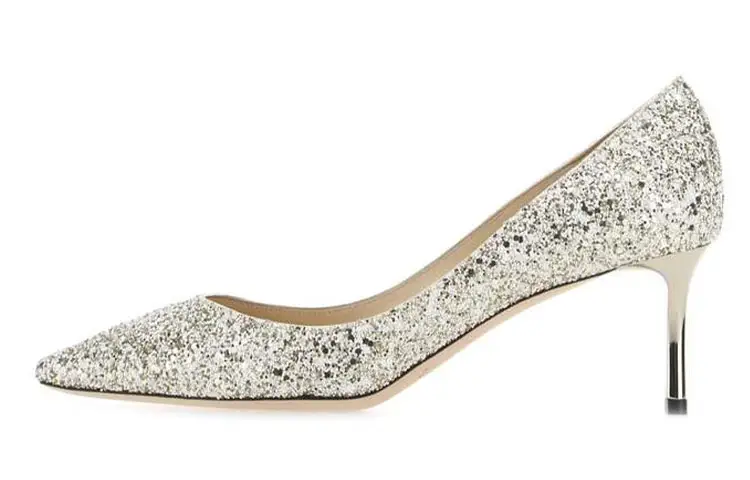 Jimmy Choo Romy 60 Glitter Slim Heel High Heels Women's