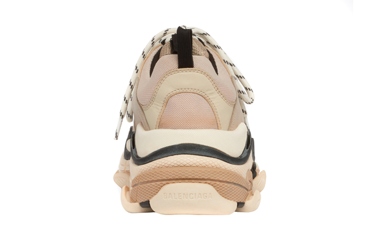 Женские кроссовки Balenciaga Triple S (бежево-черные) — фото 4