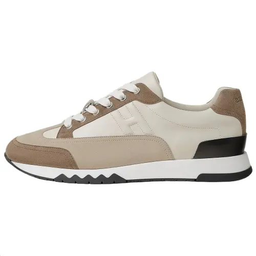 HERMES Trail Low top Casual Shoes Men's Beige Gray