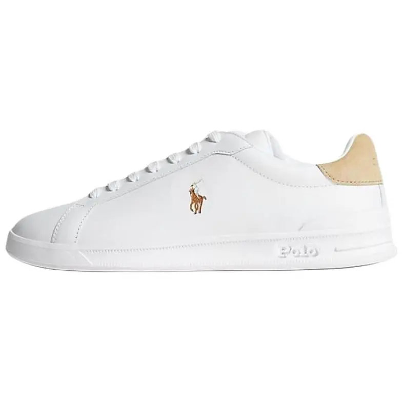 Polo Ralph Lauren Court II Leather Low top Skateboard Shoes Men's White