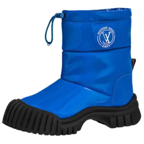LOUIS VUITTON Ruby Comfortable And Trendy Ankle Boots Women's Blue
