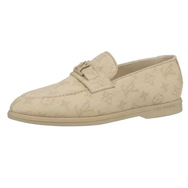 LOUIS VUITTON Estate Loafers Shoes 'Beige Monogram'