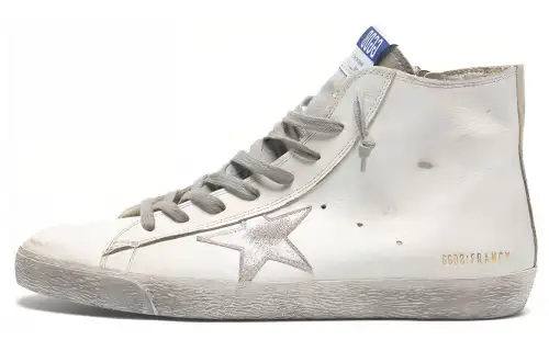 Golden Goose Francy Stylish Skateboarding Shoes Unisex White Gray