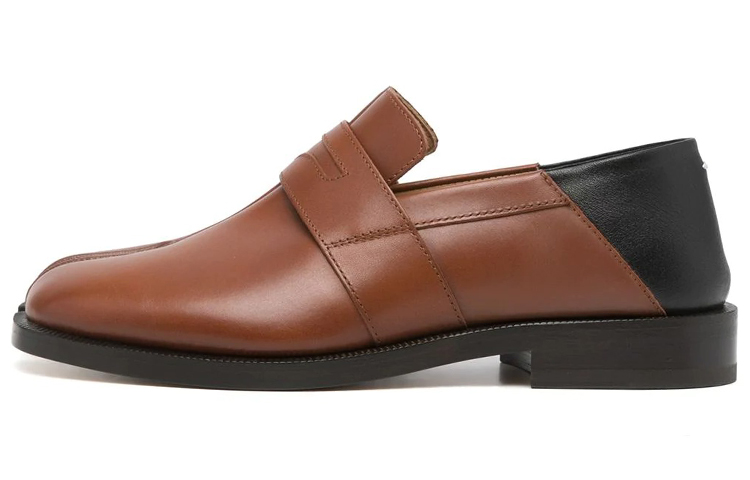 Maison Margiela Tabi Cow Leather Casual Shoes Women's Brown Black
