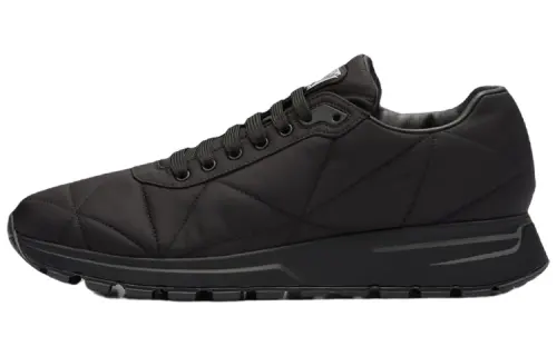PRADA Nylon Low top Casual Shoes Men's Black