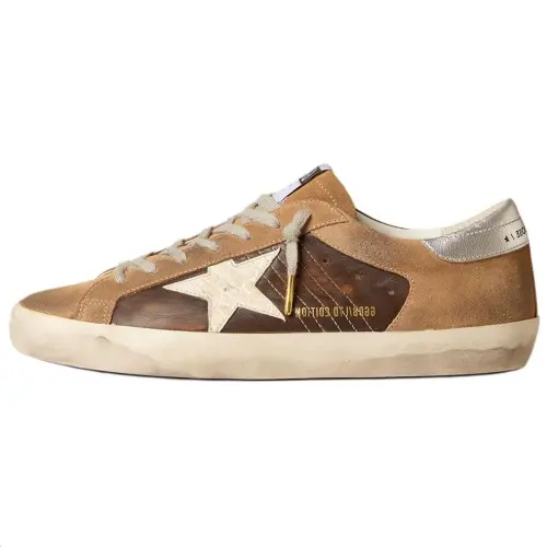 Golden Goose Super Star LTD Low top Skateboard Shoes Men's Brown