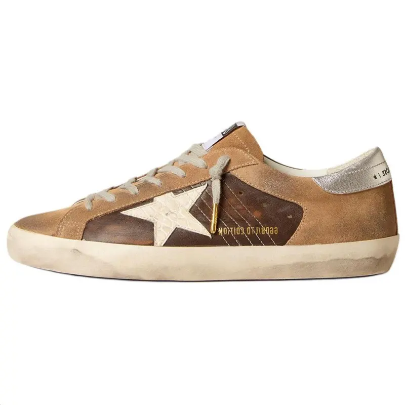 Golden Goose Super Star LTD Low top Skateboard Shoes Men's Brown