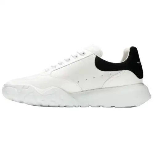 Alexander McQueen Oversized Court Trainer White Black