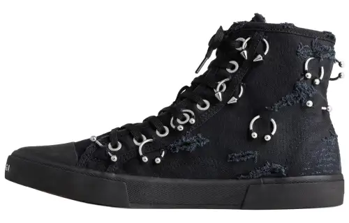 Balenciaga Paris Destroyed High Top Sneakers Women's