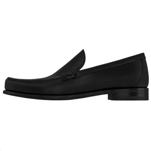 LOUIS VUITTON Major Cow Leather Casual Shoes Men's Black